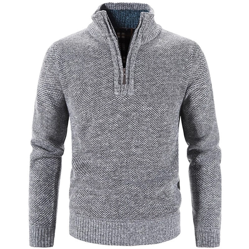 Street-Wave Men's Vest Warm Knit Half Zip for Modern Stylish Looks All Day Comfort