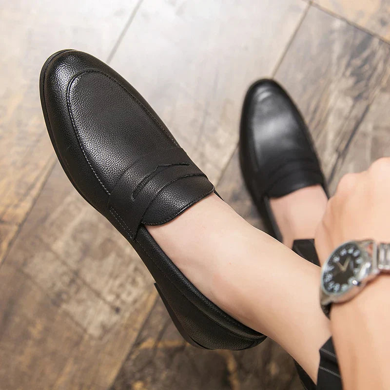PrestigeWear Mens Business Shoes Premium Leather Dress Shoes For Professionals With All Day Comfort And Versatile Design