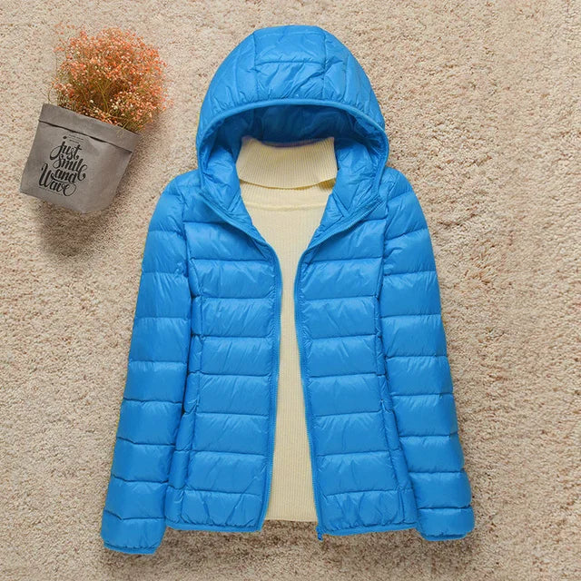 Street Wave Puffer Winter Jacket With Hood And Full Zip For Women Cozy Warmth Weatherproof Outerwear
