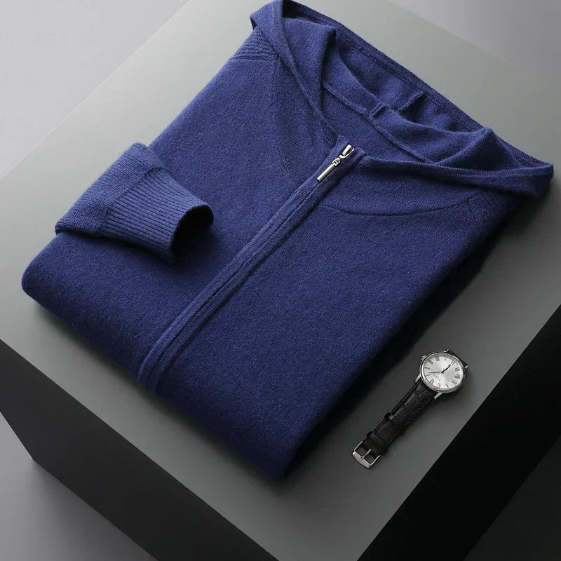 Unisex Cashmere Jogging Set Relaxed Fit Zip Up Hoodie With Cuffed Pants By Nordic Flair