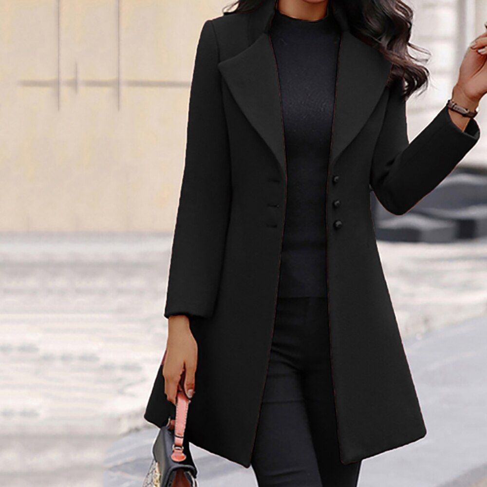 Street Wave Lightweight Wool Coat For Women Elegant Comfort For Winter Wardrobe Essentials