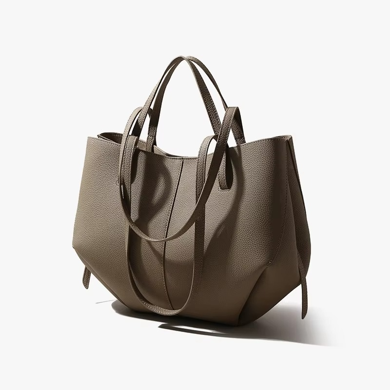 Street-Wave Premium Cow Leather Large Capacity Shoulder Tote Bag For Women - Elegant Style Meets Everyday Function
