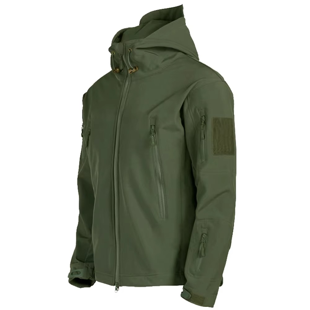 Men's Tactical Soft Shell Military Jacket Windproof Waterproof Hooded Combat Coat For All Weather Outdoor Missions
