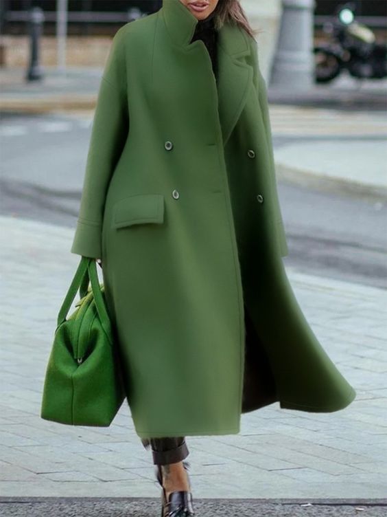 Street-wave Elegant Long Coat For Women On The Go With Timeless Fit And Premium Materials