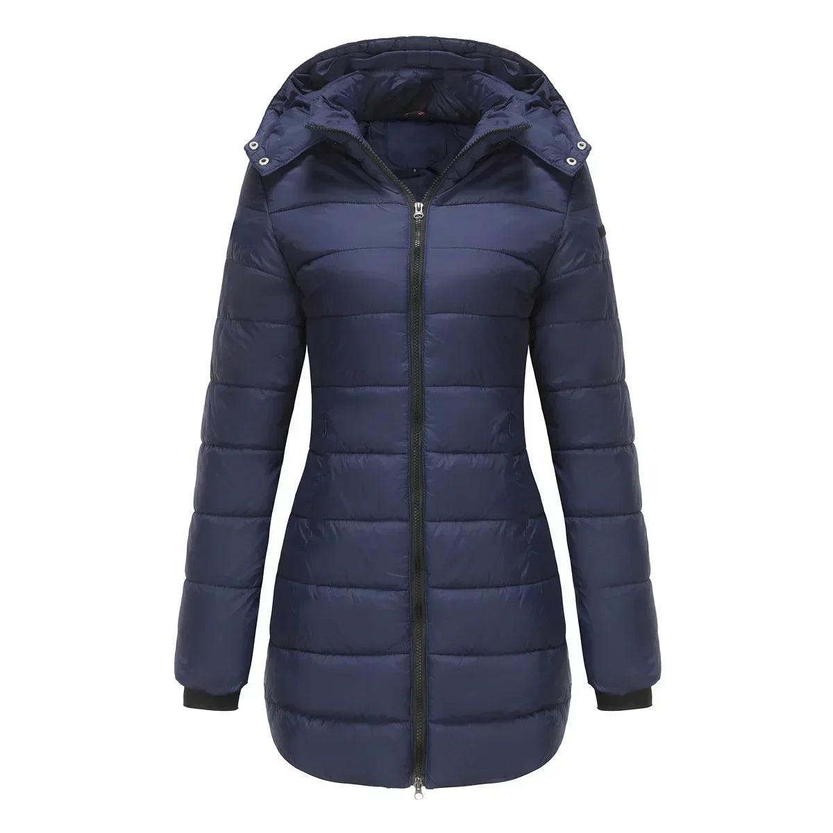 Street Wave Women Winter Puffer Coat With Removable Quilted Hood Cozy Insulation