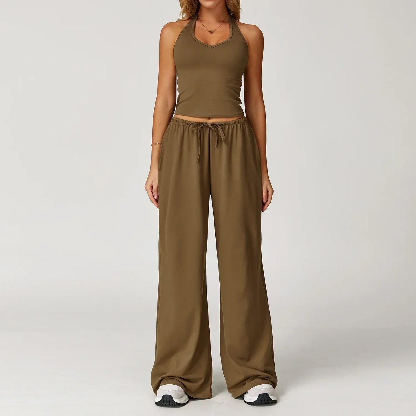 Street Wave Eleanor Women’s Winter Wide Leg Pants Cozy Relaxed Fit