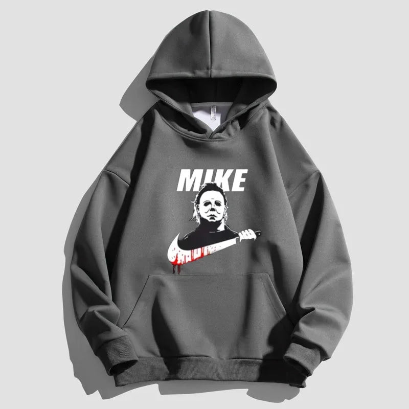 Street-Wave Mike Motif Hoodie For Men Premium Fleece Relaxed Fit Durable Stitching Graphic Print
