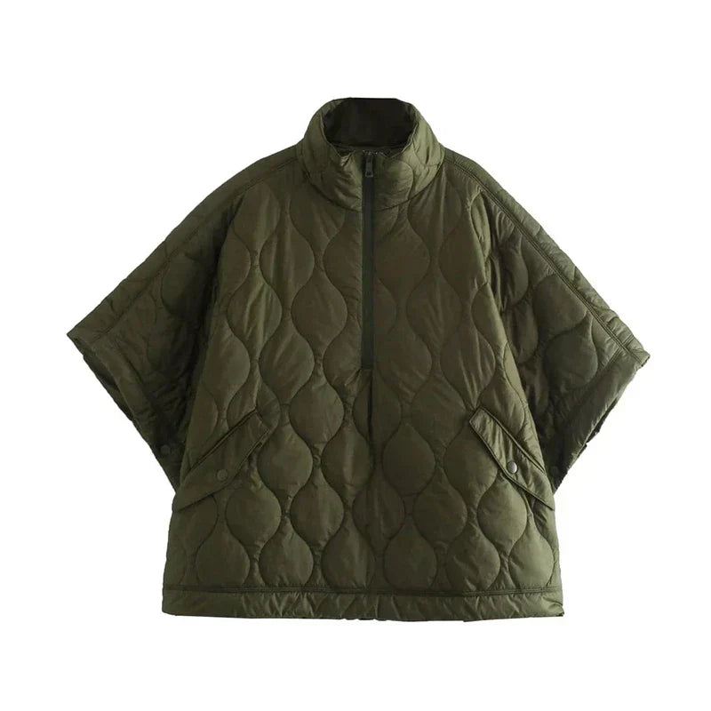 Street-Wave Quilted Bodywarmer With High Collar For Cold Days Unisex Winter Vest