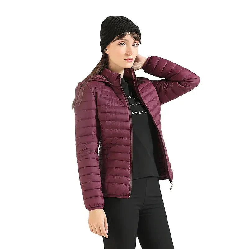 Street-wave Ultra-Light Down Jacket For Women Lightweight Warmth Packable Comfort