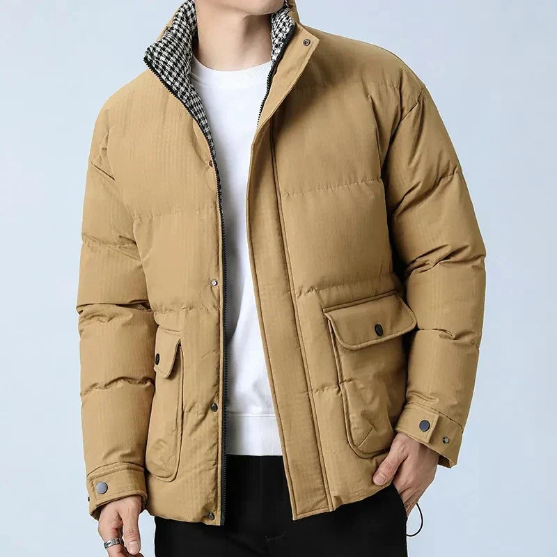 Street Wave Puffer Coat For Men Premium Warmth Quilted Winter Jacket With Modern Fit