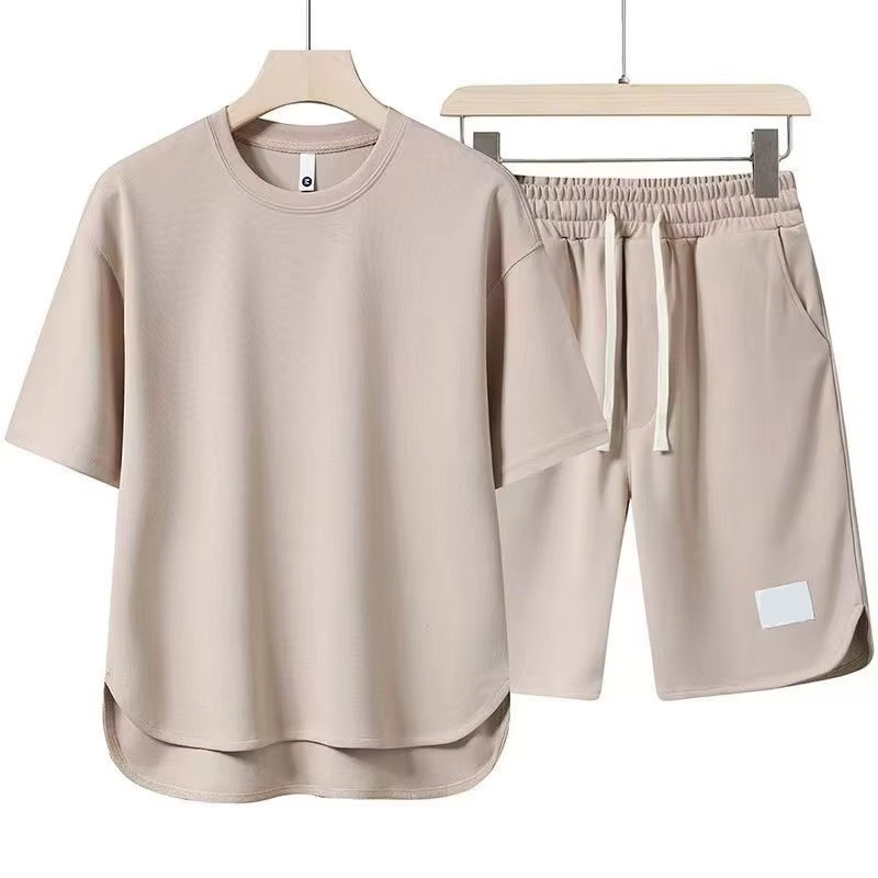 Men's Summer Two Piece Set Short Sleeve Shirt And Shorts Streetwear Outfit M To 4XL