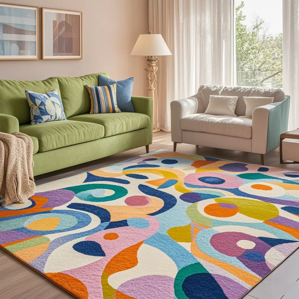 Dopamine Velvet Rug Dirt Resistant Washable Eprolo For Home