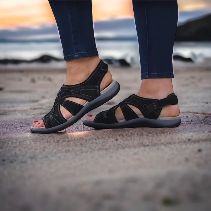 Orthopedic Sandals for Women Street-wave Ergonomic Support and Soft Cushioned Sole for All Day Comfort