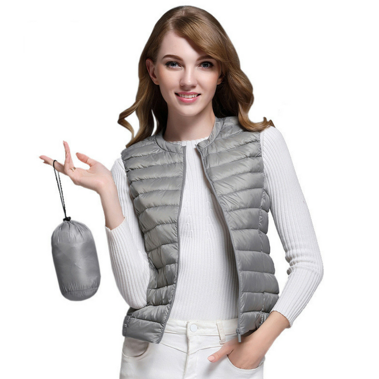Street-wave Womens Zip Front Puffer Vest Lightweight Warmth For Everyday All Seasons Edition