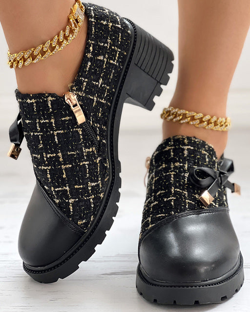 Streetwave Zip Ankle Boots With Block Heel Easy Zip Closure Elegant Chic For Women Everyday Wear
