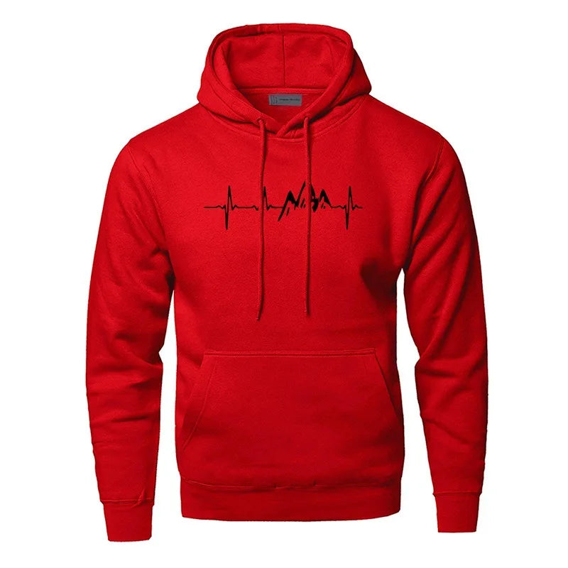 Street-Wave Pulse Hoodie Cotton-Poly Blend Comfort Versatile Streetwear For Men And Women