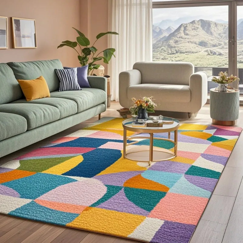 Dopamine Velvet Rug Dirt Resistant Washable Eprolo For Home