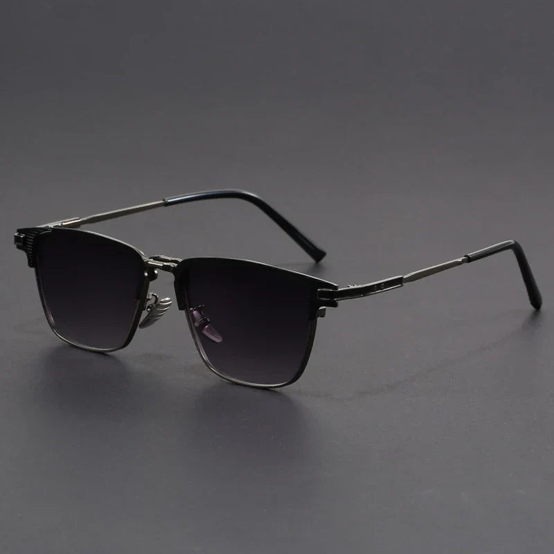 Voltage Polarized Titanium Sunglasses by Street-Wave Ultra Lightweight Half Frame with Glare Free Lenses