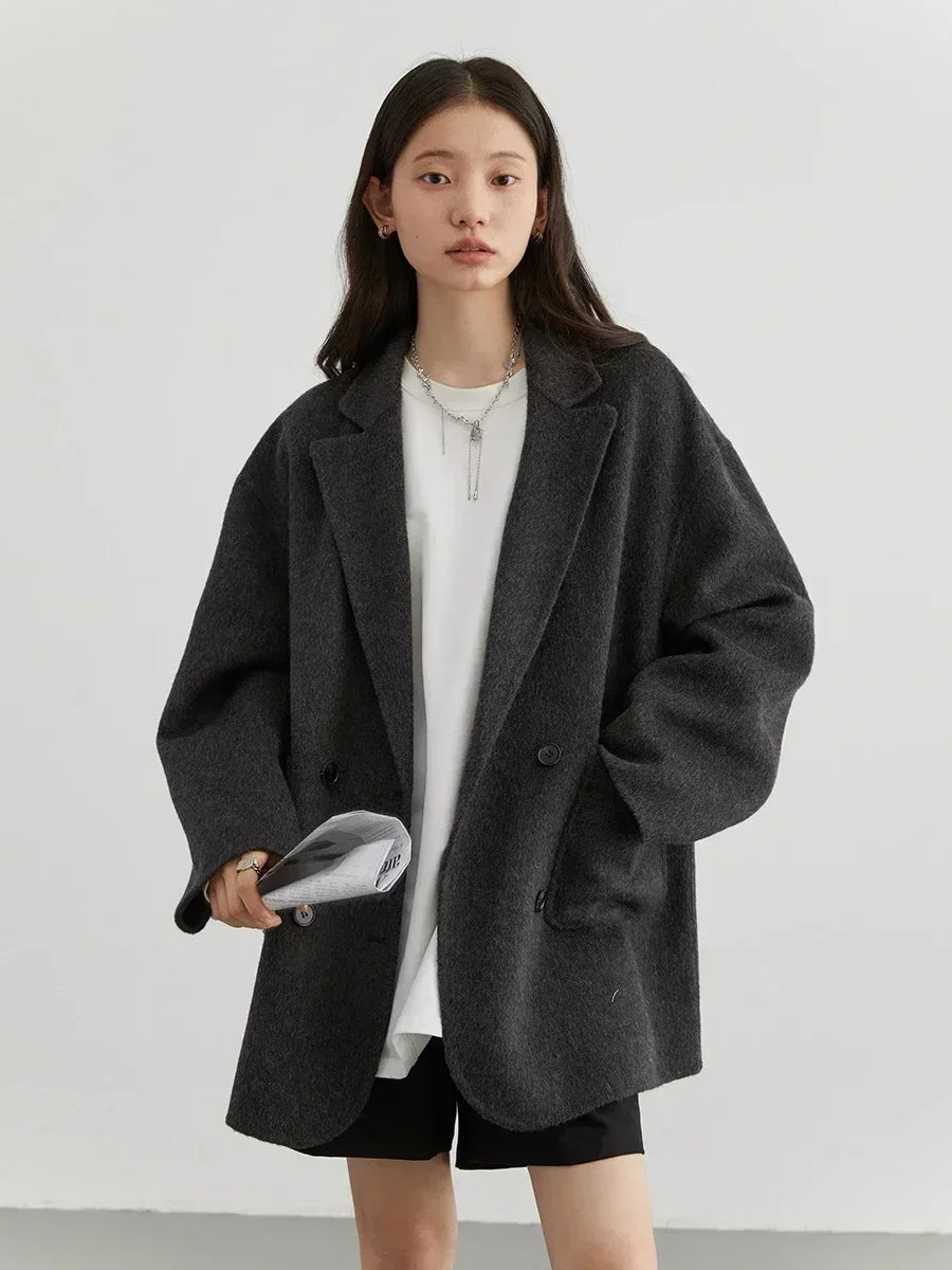 Street-Wave Wool Coat For Women Aurora Reversible Design Versatile Warmth Luxe Fit