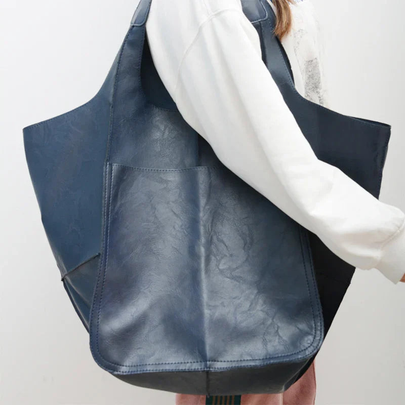 Street-Wave Arlo Rove Carryall Tote Bag - Supremely Spacious Leather Tote With Deep Side Pockets