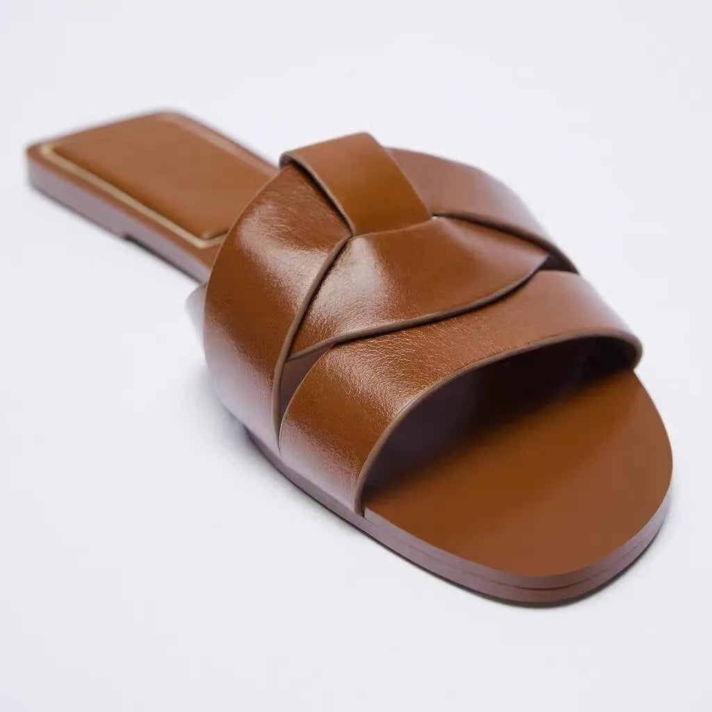 Women's Cushioned Slides with Arch Support and Slip-On Design
