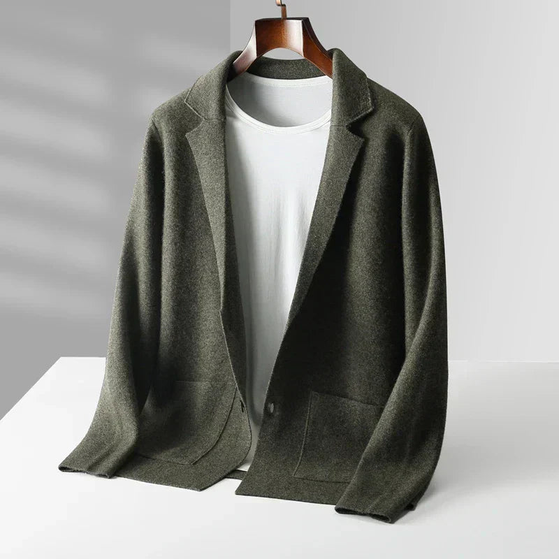 Streetwave Mens Cashmere Cardigan Luxury Warm Knit For Timeless Style And Comfort