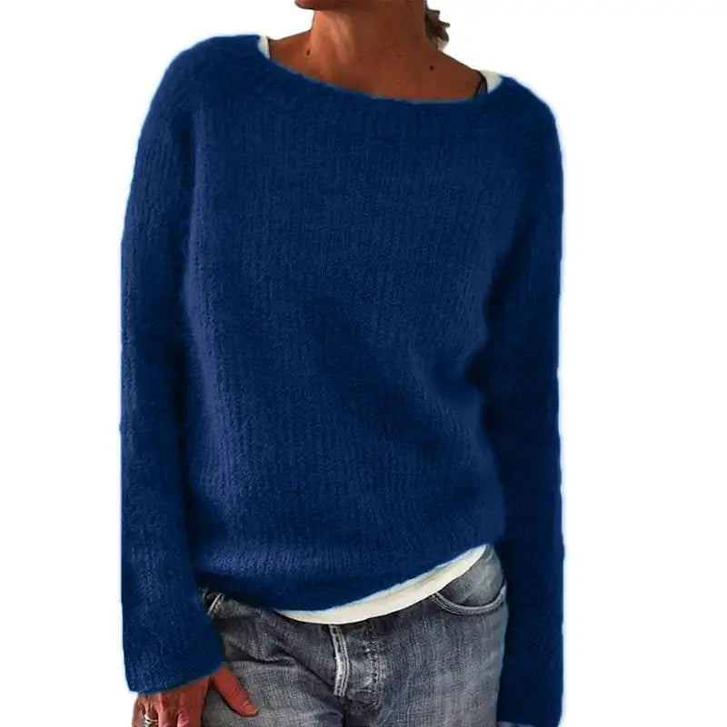 Street-Wave Abigail Women Relaxed Knit Pullover Sweater
