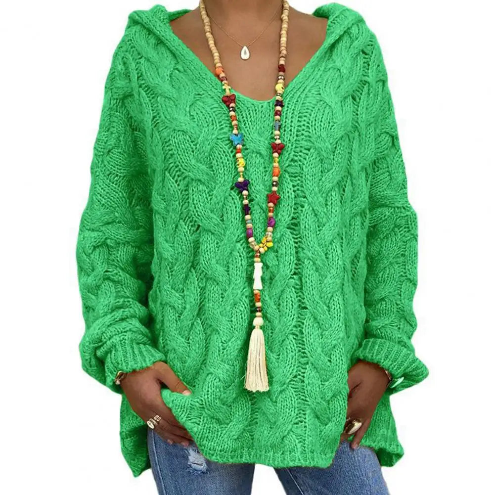 Street-wave Oversize Cable Knit Pullover Soft Cozy Everyday Comfort for Women and Men