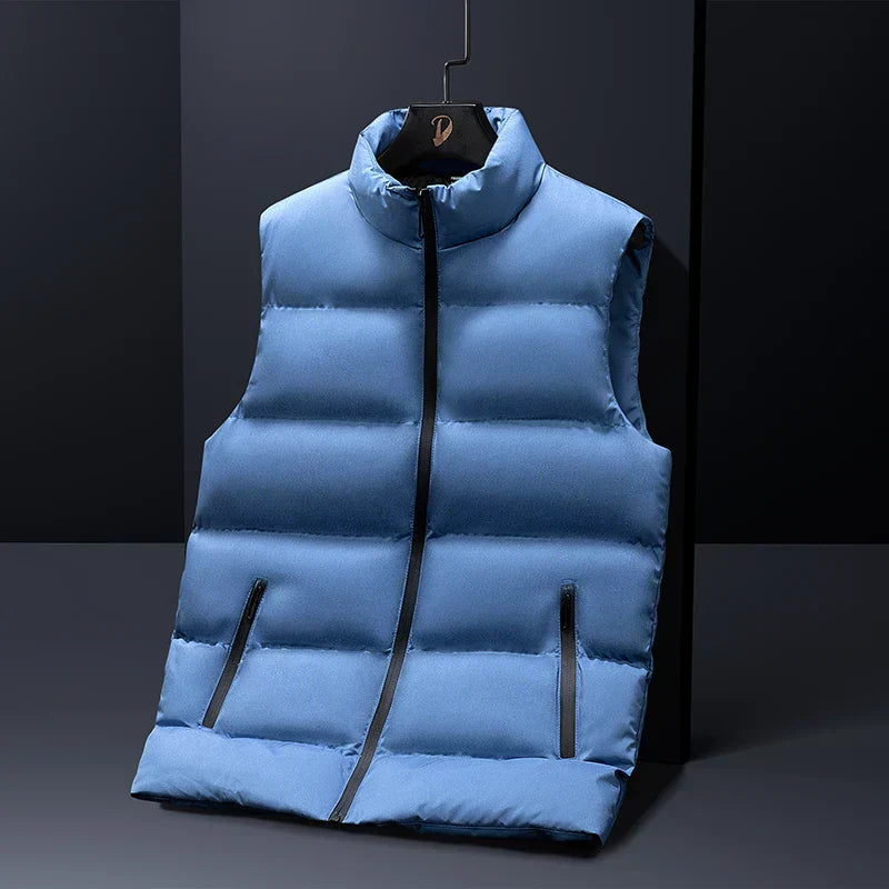Street-wave Padded Lightweight Vest For Men With Warmth And Versatile Streetwear Outer Layer