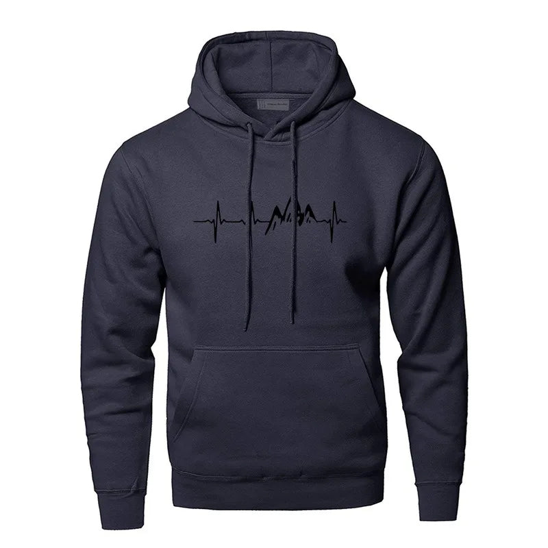 Street-Wave Pulse Hoodie Cotton-Poly Blend Comfort Versatile Streetwear For Men And Women