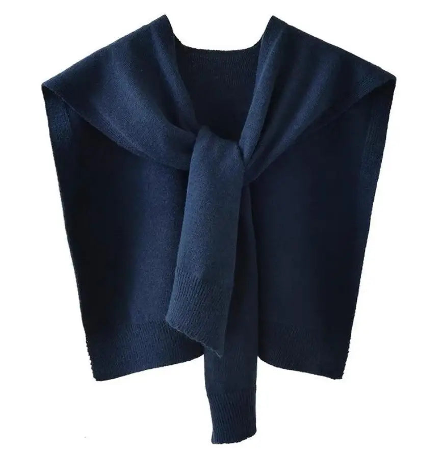 Street-Wave Knitted Scarf Wrap For Women Effortless Warmth And Refined Texture
