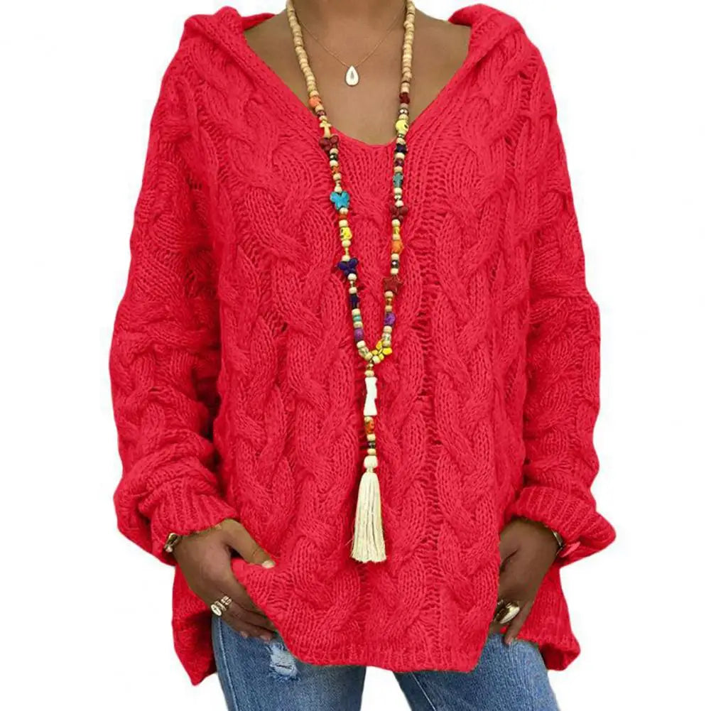 Street-wave Oversize Cable Knit Pullover Soft Cozy Everyday Comfort for Women and Men