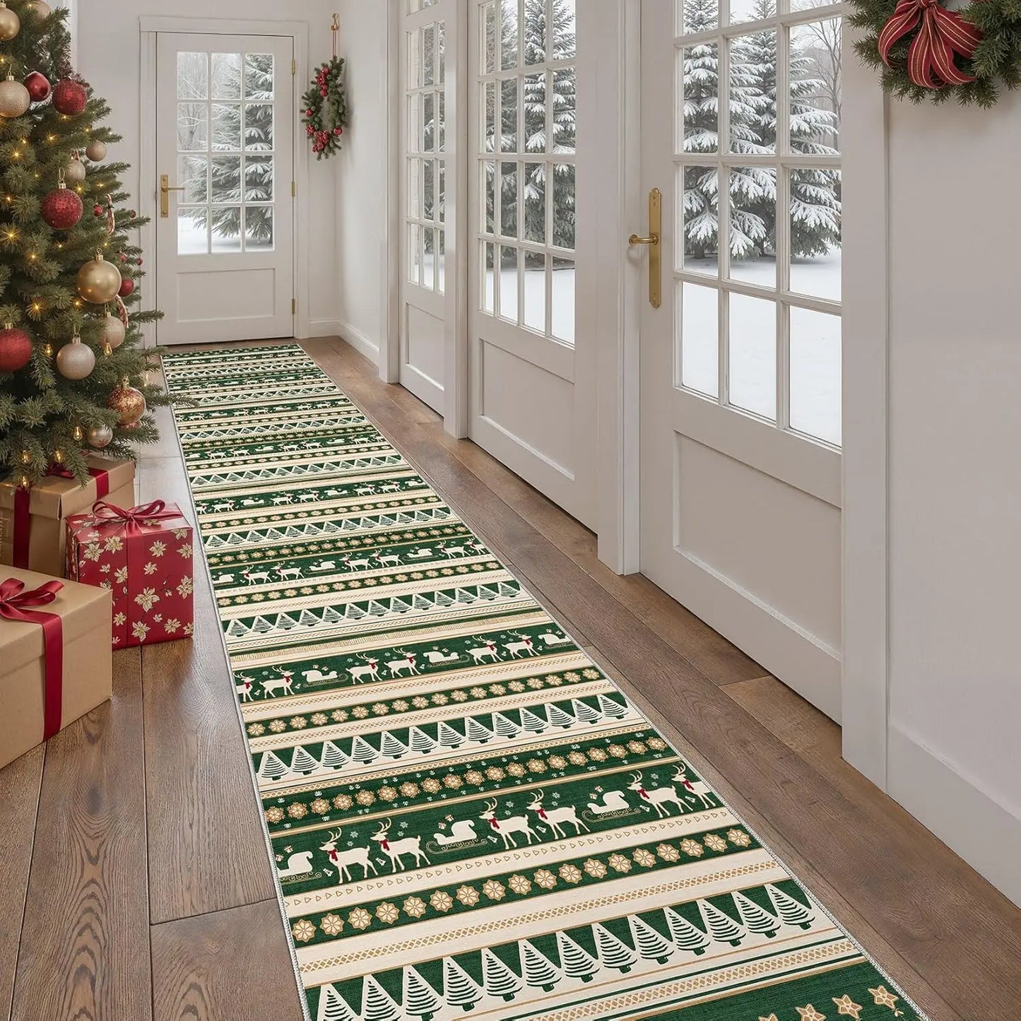 Eprolo Washable Boho Farmhouse Moroccan Geometric Indoor Carpet For Bedrooms