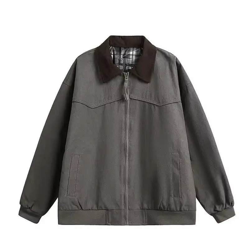 Street-Wave American Vintage Cotton Workwear Jacket for Men All Day Comfort Durable Style
