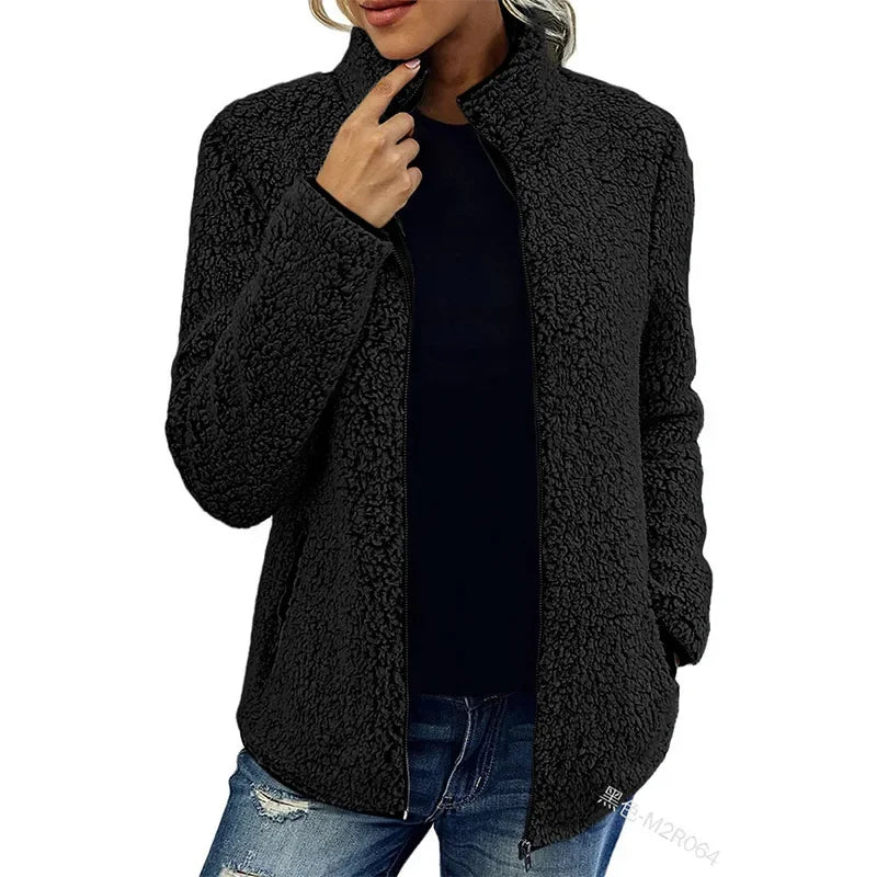 Street-Wave Womens Sherpa Fleece Winter Jacket For Cozy Everyday Style And Lasting Warmth