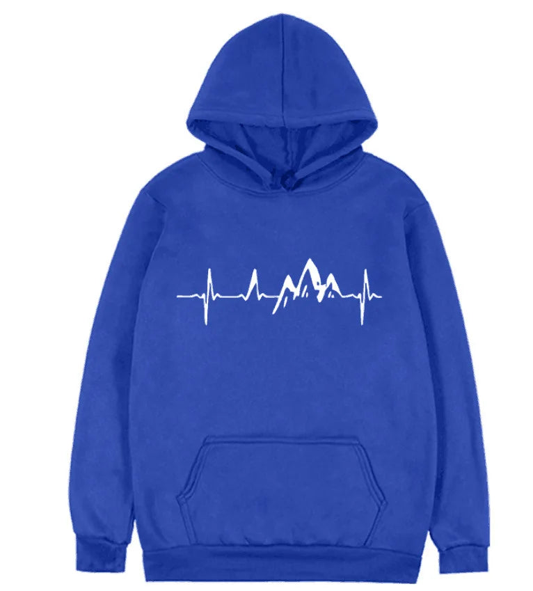 Street-Wave Pulse Hoodie Cotton-Poly Blend Comfort Versatile Streetwear For Men And Women