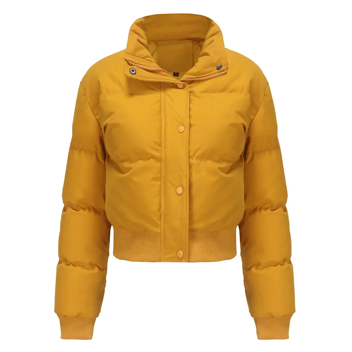 Street-Wave Winter Crop Puffer Jacket For Women Warm Insulated Comfort Fit In Cold Weather