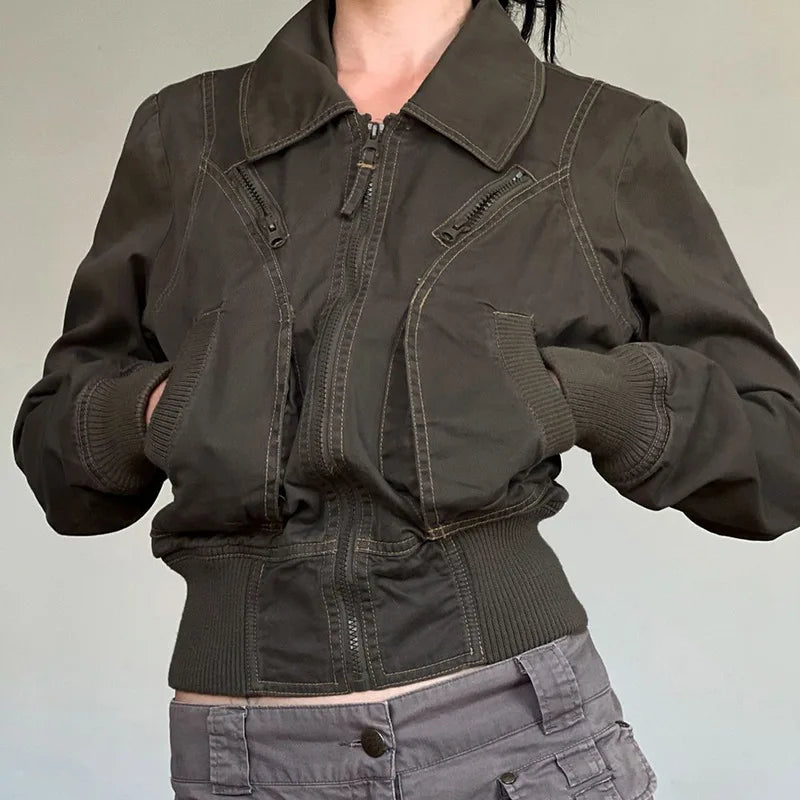 Street-Wave All-Weather Jacket For Urban Commuters Durable Polyester With Zipper Pockets
