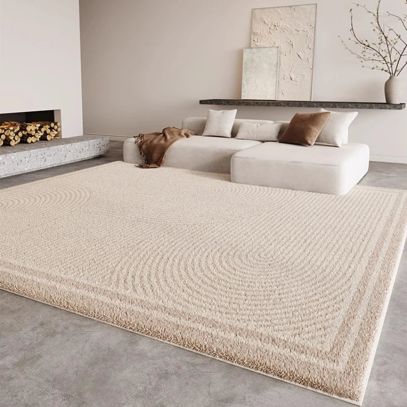 Eprolo Cream Fluffy Cloakroom Rug Non Slip Plush Homeowners