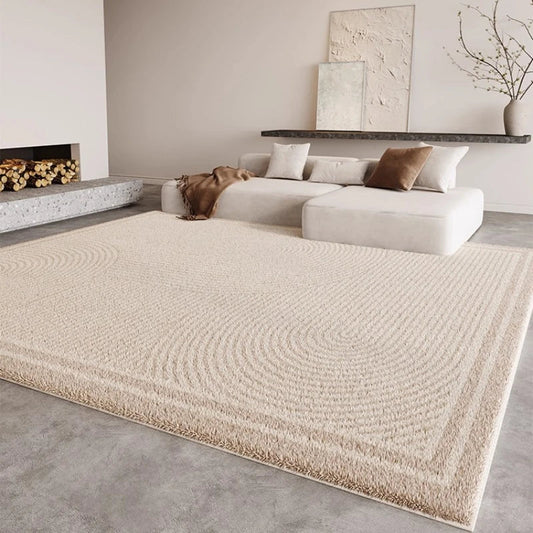 Eprolo Cream Fluffy Cloakroom Rug Non Slip Plush Homeowners