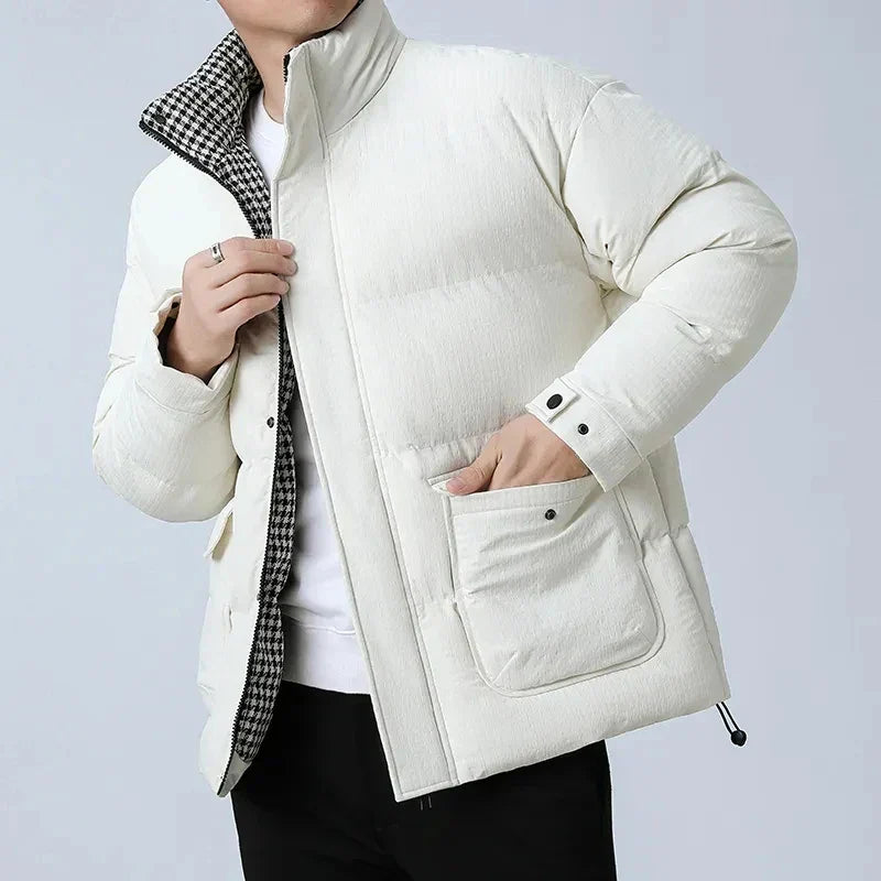 Street Wave Puffer Coat For Men Premium Warmth Quilted Winter Jacket With Modern Fit