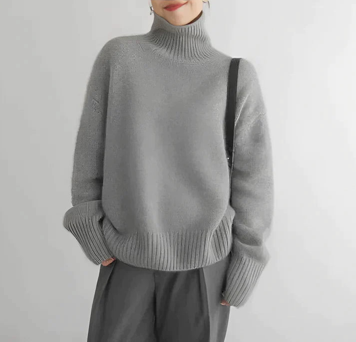 Sophie Elegant Turtleneck Sweater For Spring Street-wave Women, Lightweight Knit, Trendy Comfort