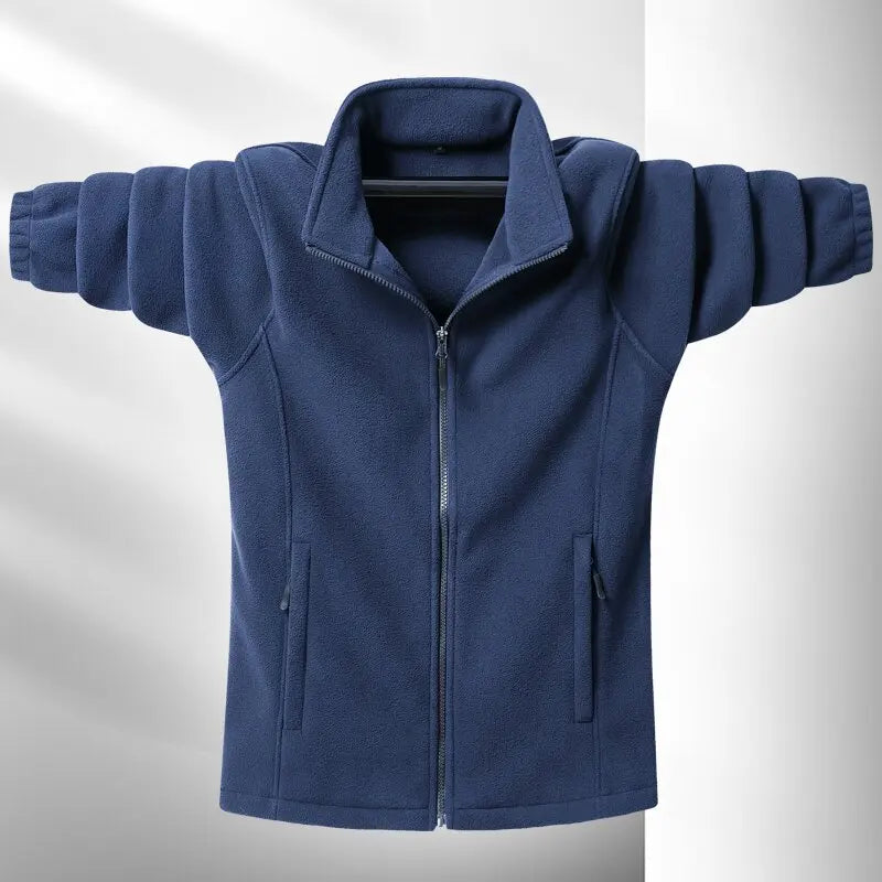 Street-Wave Street Ready Fleece Jacket For Men Premium Tailored Fit Versatile Minimalist Design With Durable Zipper