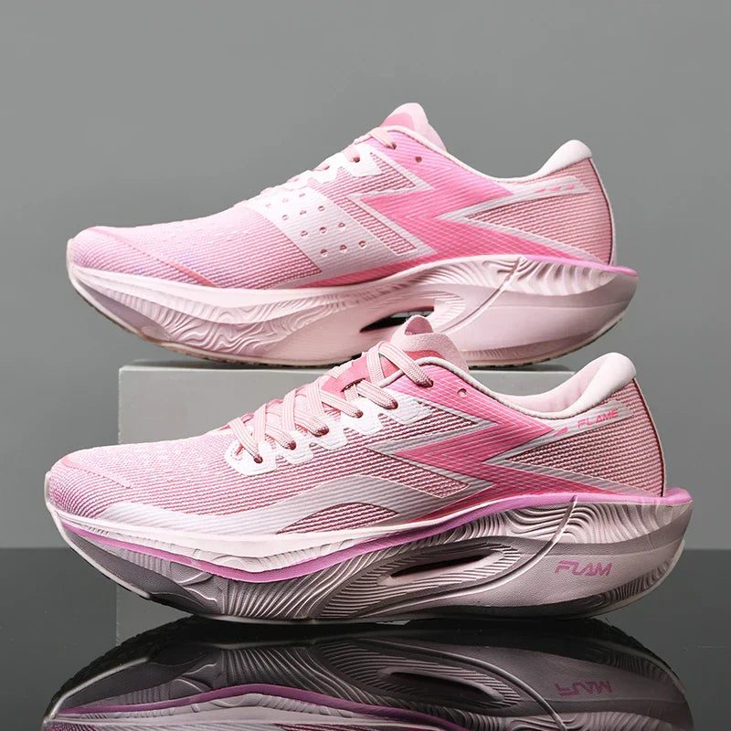 Street-Wave Xcelerate V2 Running Sneakers With Carbon Plating Lightweight Moisture Wicking Mesh And Shock Absorbing Sole
