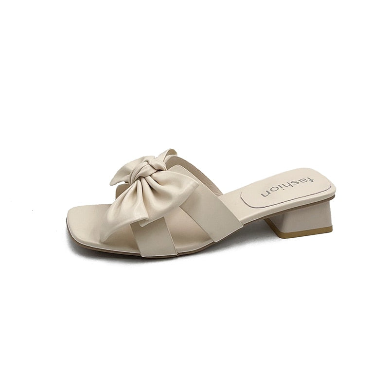 Women Sandals Streetwave Comfort Fit Bow Accent Leather Sandals For Everyday Style And All Day Comfort