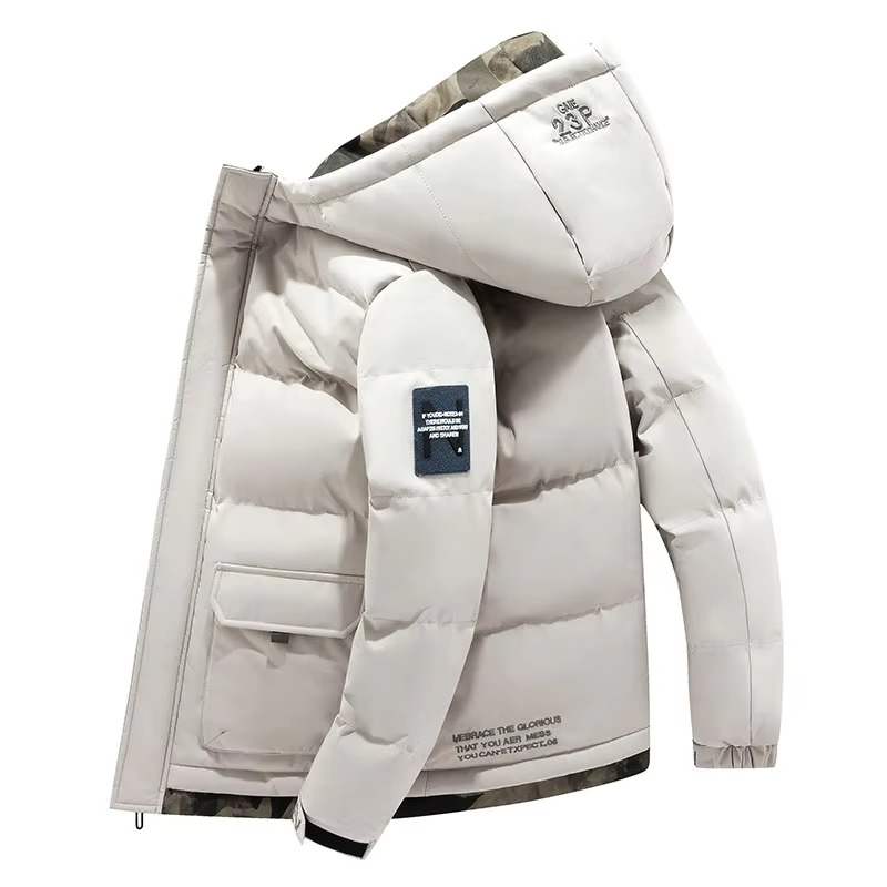 Street-Wave Men's Windproof Hooded Parka Jacket Insulated Warm Winter Coat With Multiple Pockets Sizes M-5XL