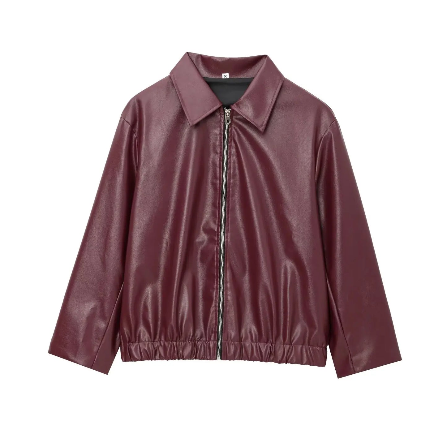 Harper Women Faux Leather Bomber Jacket Street-Wave Sleek