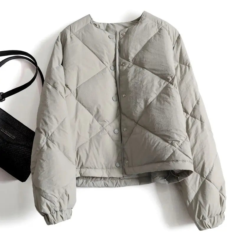 Street-Wave Women's Quilted Puffer Jacket With Water-Repellent Finish For Outdoor Adventurers