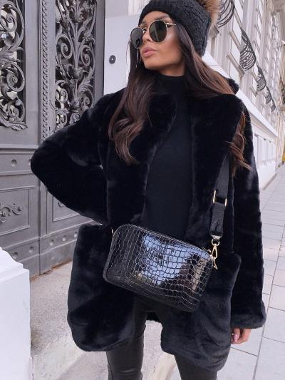 Street Wave White Faux Fur Coat For Women Ultra Soft Warmth And Timeless Style For Modern Streetwear