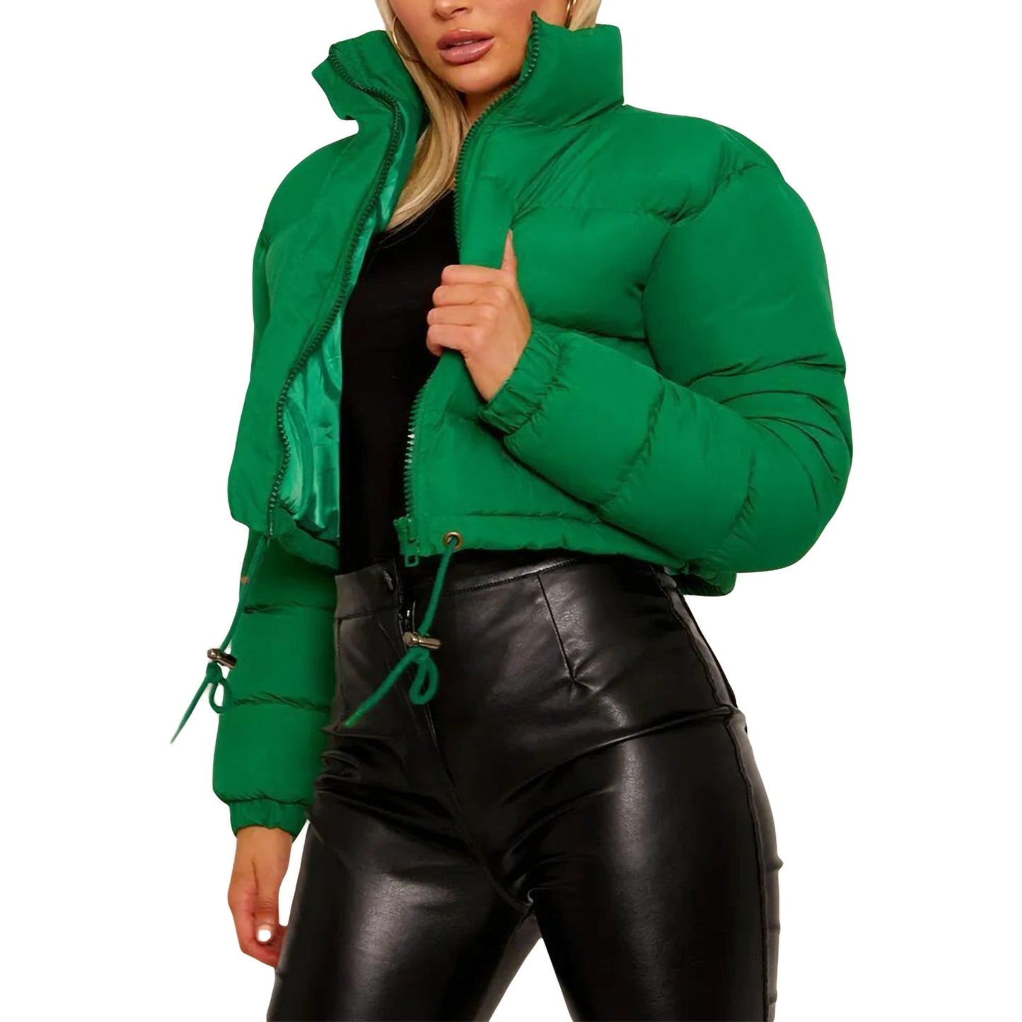Street-Wave Women Warm Puffer Jacket With Thick Insulation For Cozy All Day Winter Comfort